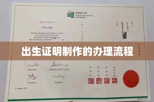 湖内出生证明制作的办理流程
