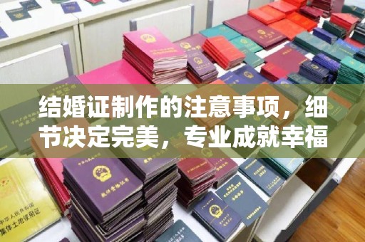 湖内结婚证制作的注意事项，细节决定完美，专业成就幸福