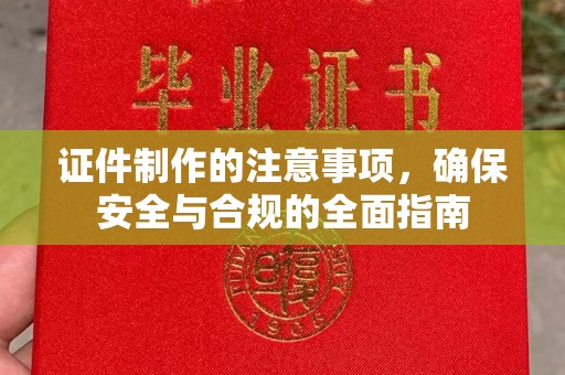 湖内证件制作的注意事项，确保安全与合规的全面指南